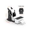 MUNBYN External Rolls Label Holder, 2 in 1 Fan-Fold Stack Paper Holder for Desktop Thermal Label Printer