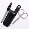 Germany, Solingen Axion akusionguru-mingu Item Set Normal Brow Scissors + Normal Nails yasuridoitu Binding In Leather Case # slg008034fba
