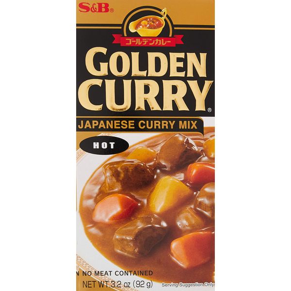 S&B, Golden Curry Sauce Mix, Hot, 3.2 oz