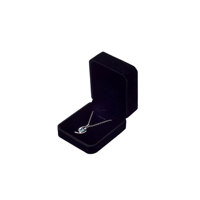 Tianying Necklace Pendant Case,Black Jewelry Gift Box,Necklace Holder,Necklace Box Black 7*7*4cm