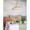 Green & White Stoneware Bowl