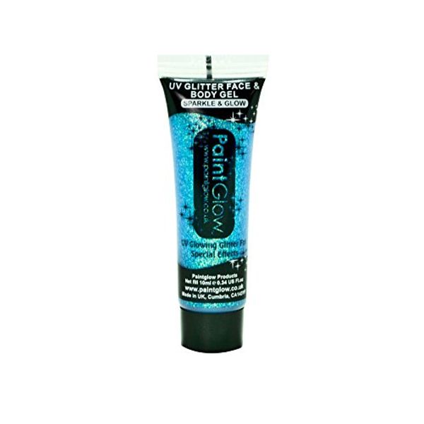 UV GLITTER Glitter Face & Body Gel 10ml Blue