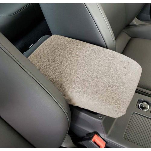 Car Console Covers Plus Fits Subaru Forester 2015-2018 Fleece Center Armrest Cover for Center Console Lid Made in USA Taupe