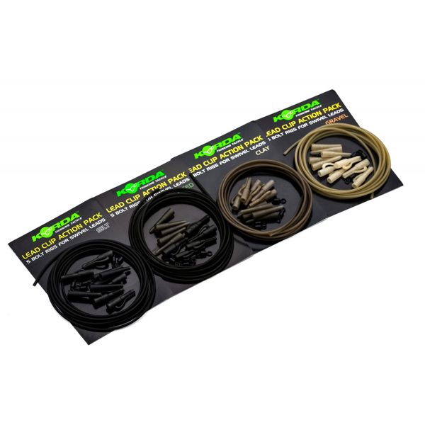 Korda Lead Clip Action Packs - Silt