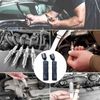 QISF 2 Pack Thin Wall Spark Plug Socket - 3/8 Inch 12-Point Universal Joint Magnetic Swivel Spark Plug Socket，14mm & 16mm Flexible Spark Plug Puller, Spark Plug Removal Tools