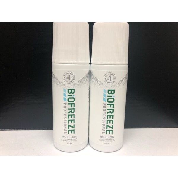 New Biofreeze Professional 3oz Roll On Pack of 2.. Depend on US!!!! Exp 12/24