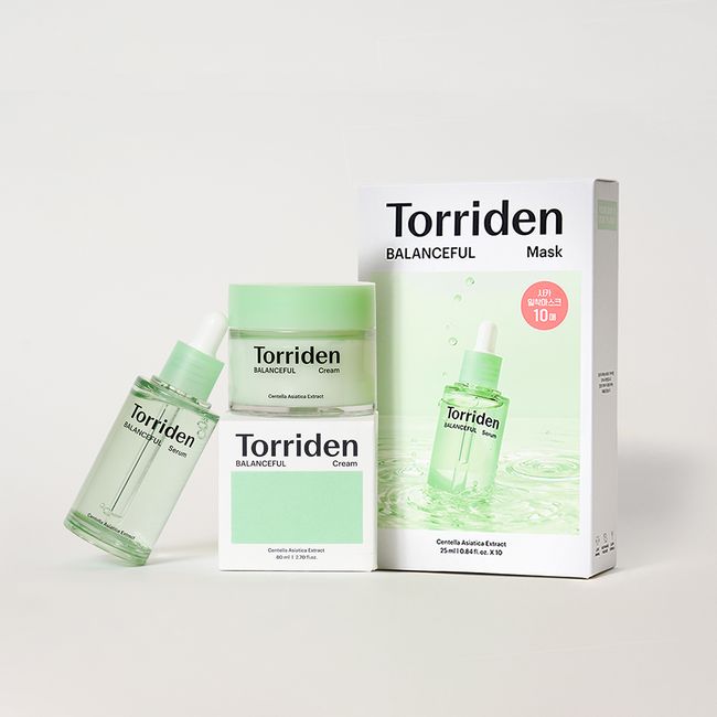 [3-piece set] Toriden Balance Full Emergency Calming Care 3-piece set (serum 50ml + cream 80ml + 10 mask packs)