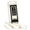 Quartet Derwent Alphacolor Round Soft Pastels, White, 3 Pastels per Pack (105W)