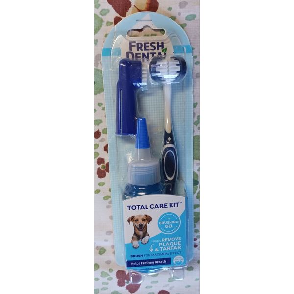 Fresh Dental Oral Care Dental Kit Dog Tooth Brush Pet Canine Odor Breath Gel New