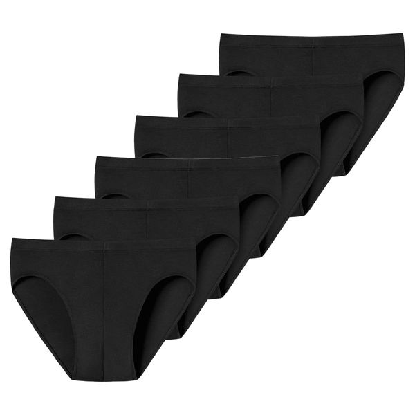 Schiesser Uncover by Basic - Mini Slip/Unterhose - 6er Pack (XXL Schwarz)