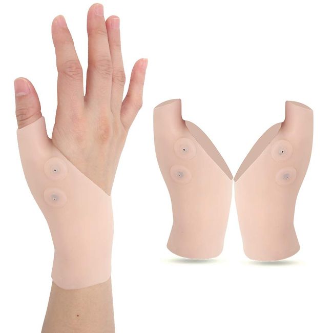 DEWIN Thumb Support - 2Pcs Silicone Protective Thumb Wrist Brace Relieve Pain for Hand Arthritis Carpal Tunnel Tenosynovitis Compression Sprain