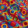 Rainbow Bright Geometric Circles Multi, Fabric by the Yard