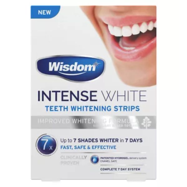 Wisdom Intense White teeth whitening strips Totarol 7 Days