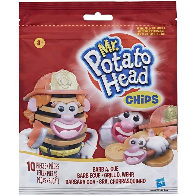 Potato Head Mr Chips: Barb A. Cue, Toy for Kids Ages 3 and Up; Mr Figure; Mrs