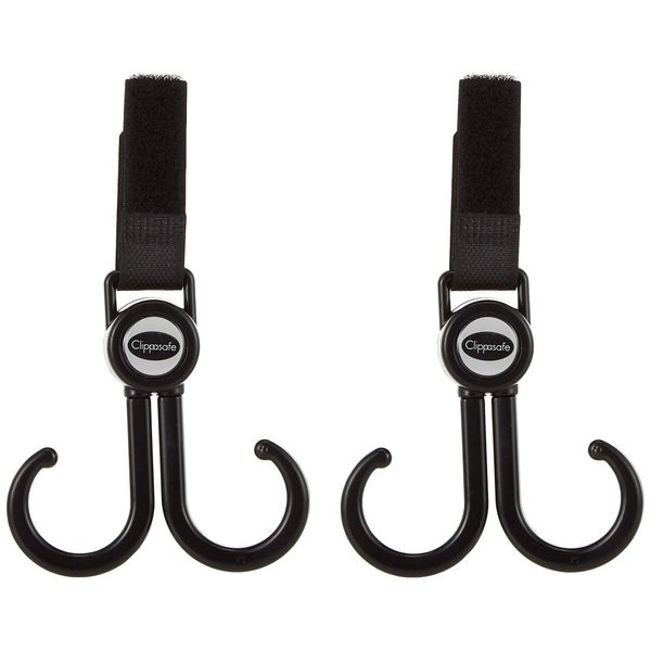 Clippasafe Travel Kits - Stroller Bag Hooks (2 Pack) - New