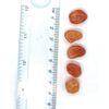 Carnelian Small Crystal Gemstone Tumbled Stones - 5 Pc