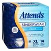 Attends Adult Protective Underwear X-Large 58'' - 68'' Pull On - 14/Pack