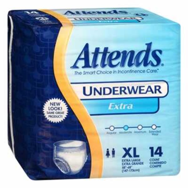 Attends Adult Protective Underwear X-Large 58'' - 68'' Pull On - 14/Pack
