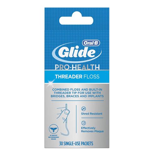 Glide Threader Floss, 30 Single-Use Packets each (Value Pack of 3)