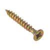 ForgeFix Multi-Purpose Single Thread Screws | 6.0 x 50mm | Zinc Yellow Passivated | Box 100