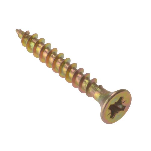ForgeFix Multi-Purpose Single Thread Screws | 6.0 x 50mm | Zinc Yellow Passivated | Box 100