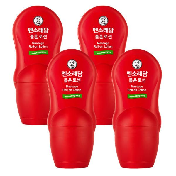 Mentholatum Massage Hot Roll-On Lotion 50ml x 4