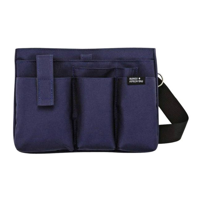 Kutsuwa BE006NB Stationery Apron Bag, Navy