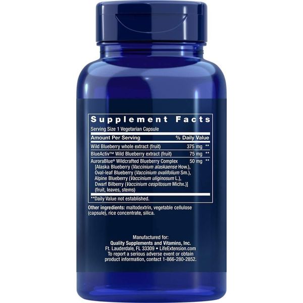 Blueberry Extract 60 VegiCaps (Pack of 2)