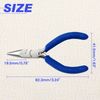 Speedwox Mini Pliers for Jewellery Making 3" Blue