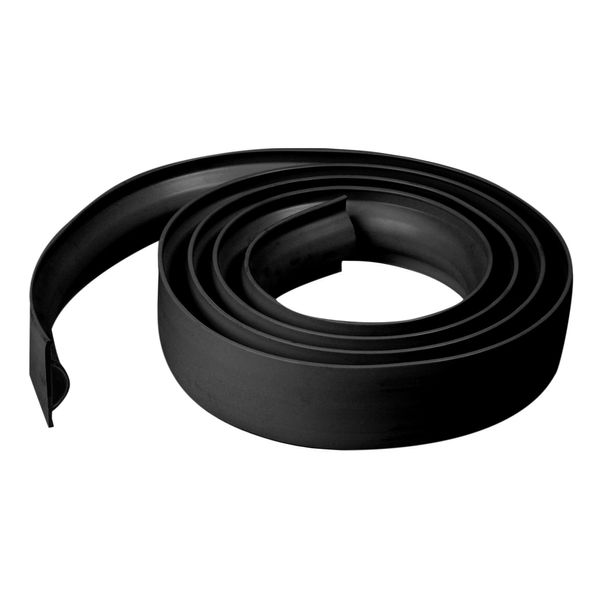 EasyFlex Plastic D-Profile Dock Edging Rub Rail for Boat Docks, 16-Feet, Black (5011B-16C)