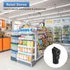sourcing map 100pcs Peg Hook Locks, 4mm Display Hook Stop Locks to Secure Cargo(Black)