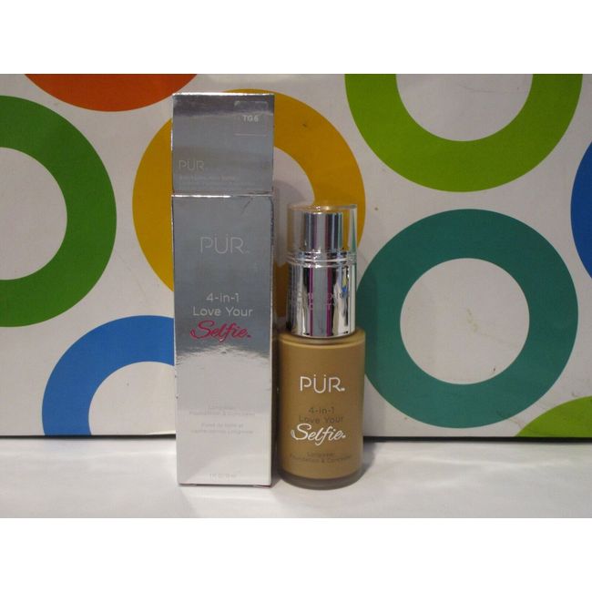 PUR MINERALS ~ 4 IN 1 LOVE YOUR SELFIE FOUNDATION & CONCEALER ~ # TG 6 ~ 1 OZ