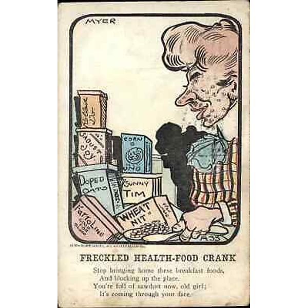 A/S Myer Vinegar Valentine Freckled Health Food Crank c1910 Vintage Postcard