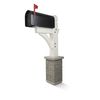 Premium Mailbox Post Set (Cross-Arm, Classic White)