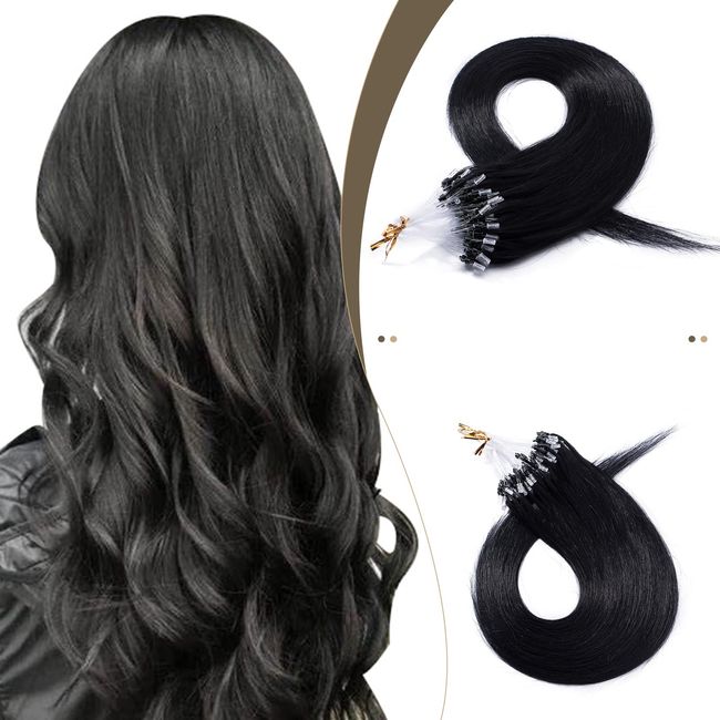 Micro Ring Loop Human Hair Extensions Micro Beads Micro Link 100% 0.5g Remy  Hair