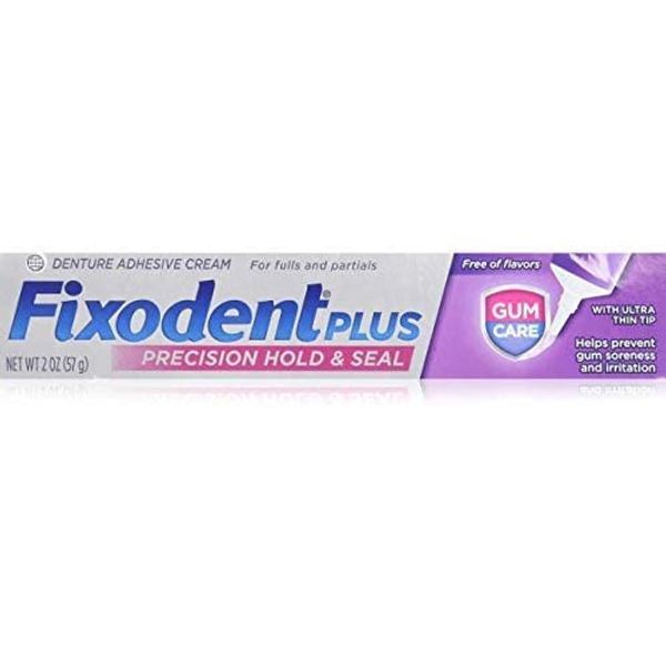 Fixodent Plus Denture Adhesive Cream, Superior Hold, 2 oz, (Pack of 5) Image May Vary