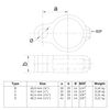 Pipe Connector Type 62 Hinge Eye Diameter 48.3 mm