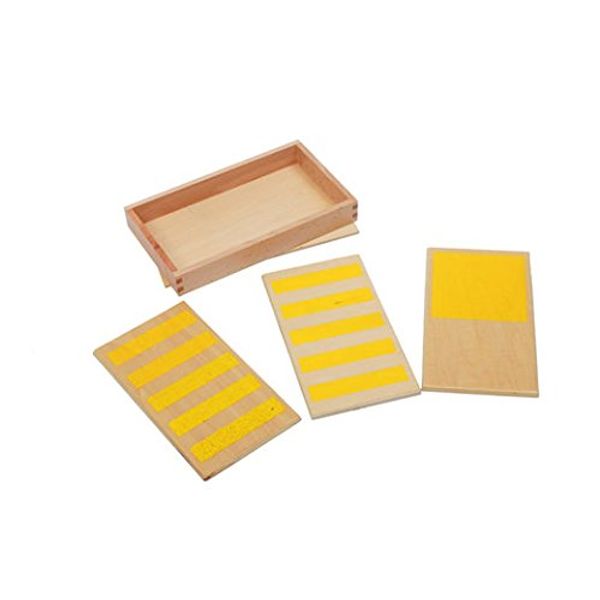 Adena Montessori Rough & Smooth Boards with Box Montessori Wooden Materials for Preschool