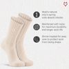 FoxRiver Standard Classic Wool Medium-Weight Sport Crew Socks, Natural