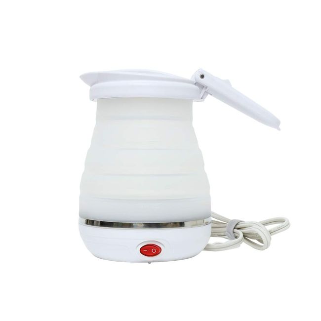 Miyoshi MBE-TK03/WH Foldable Electric Kettle, White, 28.2 fl oz (800 ml), For 2-3 People