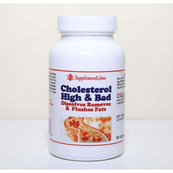 CHOLESTEROL BAD REMOVER & FLUSHER - 90  SOFTGELS - MADE IN USA