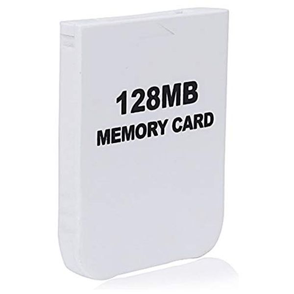 128MB Memory Card (Compatible with Nintendo Wii GameCube), White
