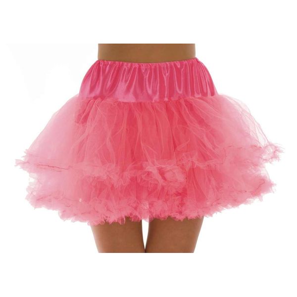 Fun Shack Adult Neon Pink Multi Layered Tutu