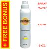BRONZE - Sunless Self Tanning Spray (Auto) - LIGHT - 6 oz + Best Tanner Mitt