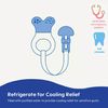 MAM Mini Teething Cooler and Clip, Blue, 2 Plus Months