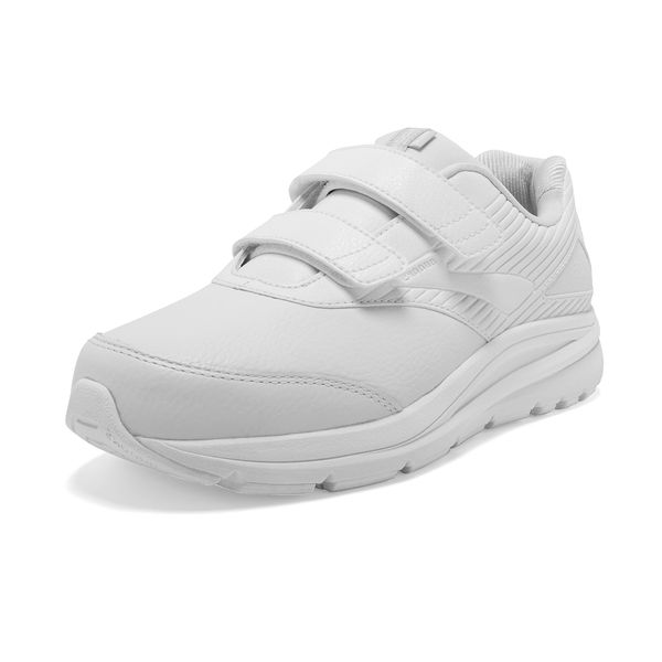 Brooks Addiction Walker V-Strap 2 Women's Walking Shoe - White/White - 10.5