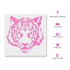 Tiger Head Stencil - Face & Wall Design, Animal Stencils