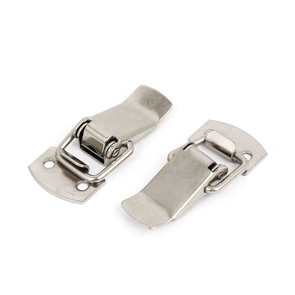 sourcingmap Spring Loaded Boxes Trunk Clip Metal Toggle Latch Catch Clamp 2 Set 40x20x9mm Clamp Size