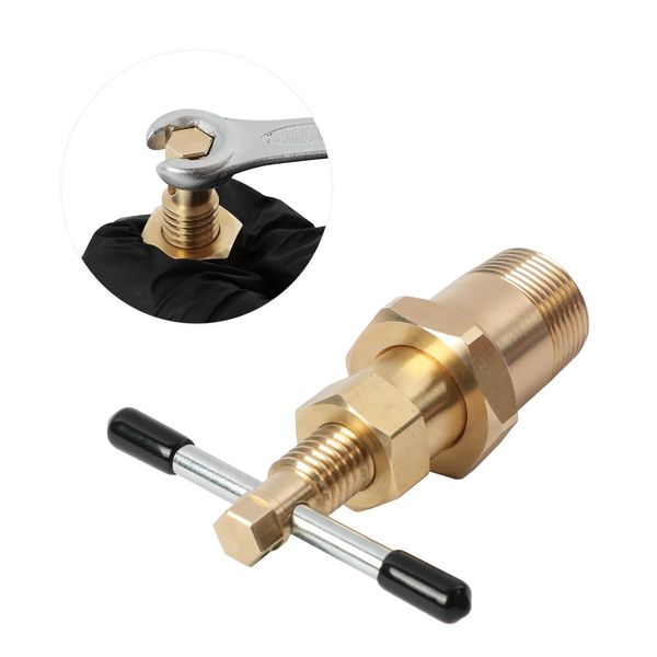 Upgraded Compression Ring Removal Tool Not Damage Copper Pipes/Brass Nuts Ferrule Puller for NPT 1/2” 3/4” Pipe Olive Puller Removal Tool Anti-Rust Ferrule Removal Tool Compression Sleeve Puller