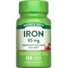 Iron 65 mg | 120 Tablets | Non-GMO Supplement | by Nature's Truth